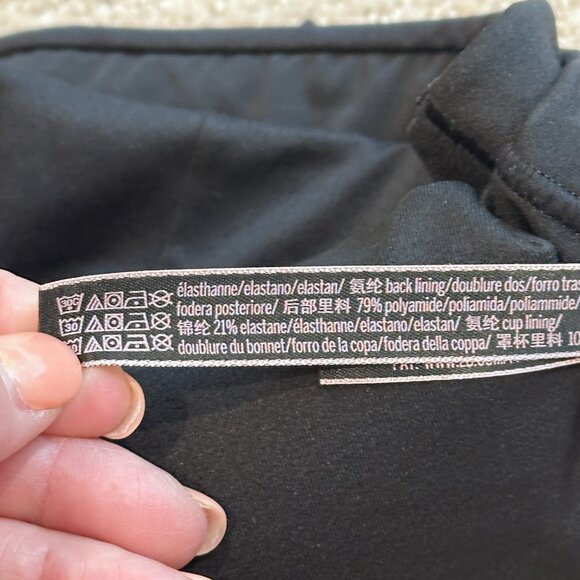 Victoria's Secret Sports Bra Racerback Lightweight Black Size 32DD #817743-QB4 - Picture 11 of 12